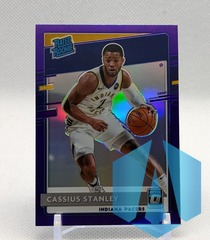 2020-21 Donruss Optic Rated Rookie Purple Prizm RC #199 Cassius Stanley Pacers